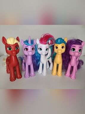 My Little Pony G5 6” Brushable A New Generation Shining Adventures Lot of 5